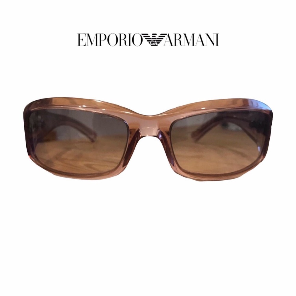 Vintage Emporio Armani A9157 pink wraparound sunglasses